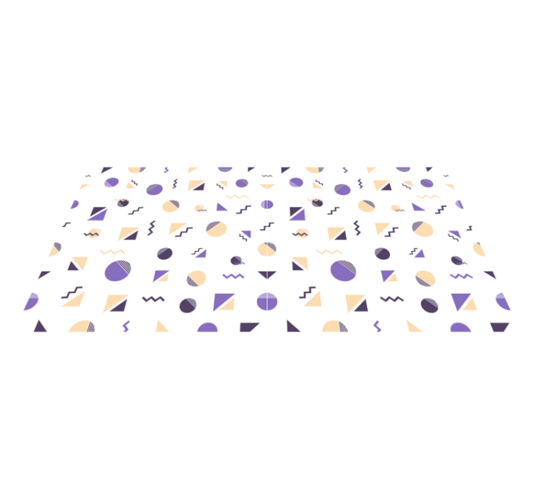 Vinyl Teppich geometrisch muster mit geometrischen formen - TenStickers