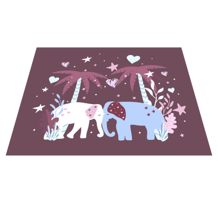 Vinyl Teppich Kinder kindersafari - TenStickers