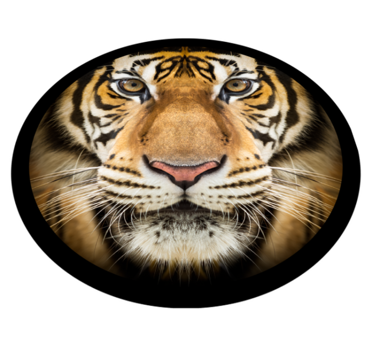 Vinyl Teppich Tiere tiger-nahaufnahme - TenStickers