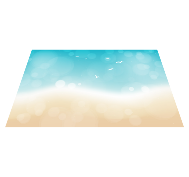 Vinyl Teppich Wohnzimmer meeresbrise - TenStickers