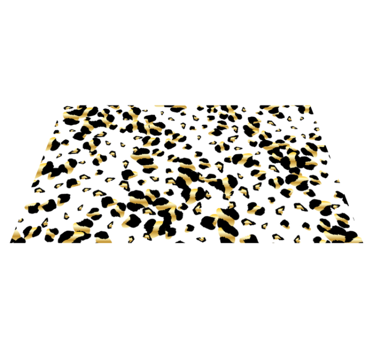 Vinyl Teppich Tiermuster eleganz im leopardenmuster - TenStickers