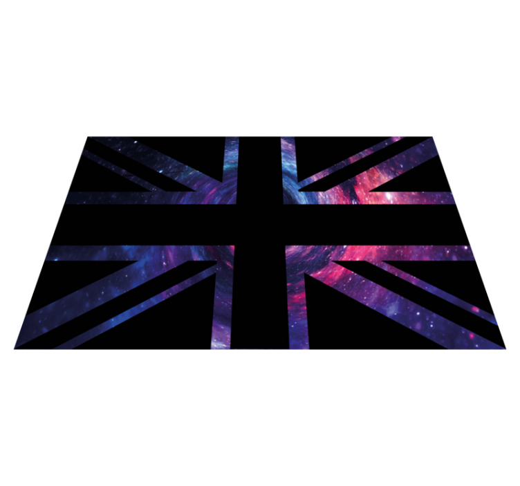 Vinyl Teppich Weltkarte galaktischer union jack - TenStickers