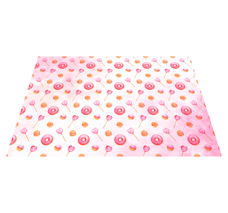 Vinyl Teppich Küche süße freude glück - TenStickers