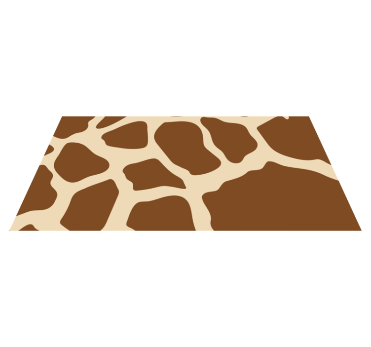 Vinylteppich Animal Print Braune kuhhaut - TenStickers