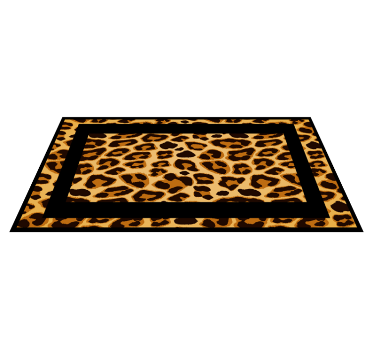 Vinylteppich Animal Print Rechteck leopardenfell - TenStickers