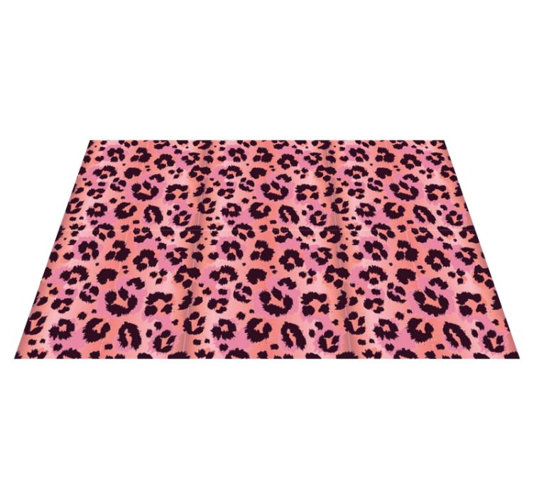 Vinyl Teppich Tiermuster leopardenrosa - TenStickers