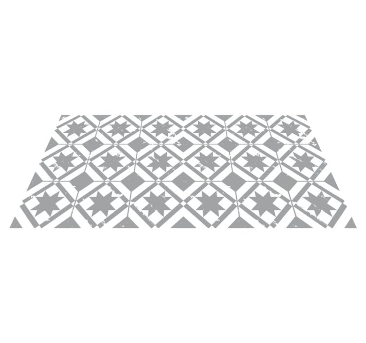 Vinyl Teppich Bad graue Pantonefliesen - TenStickers