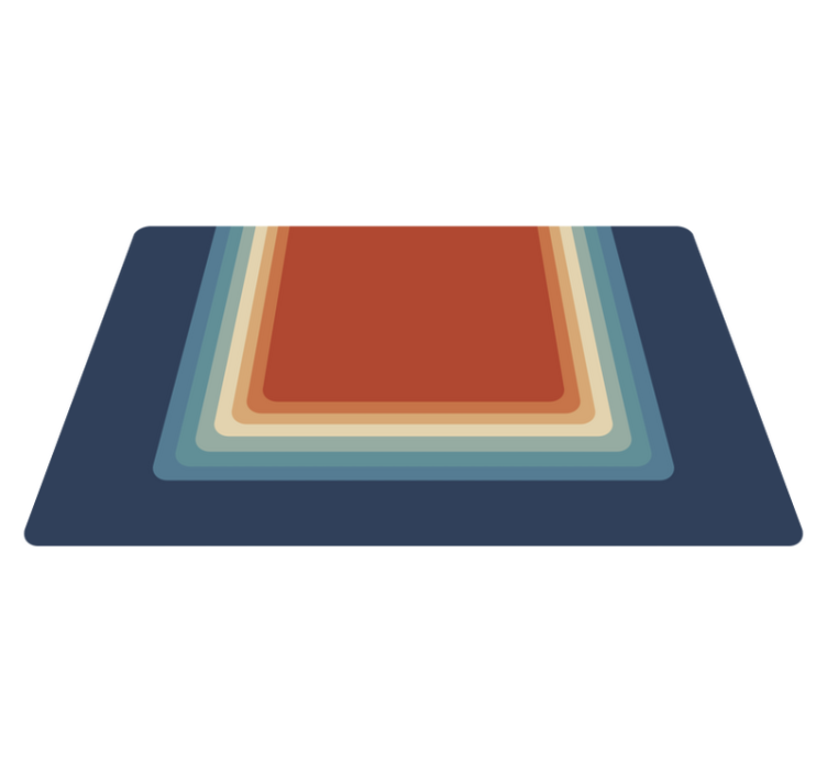 Vinyl Teppich modern lebendige mehrlagige streifen - TenStickers