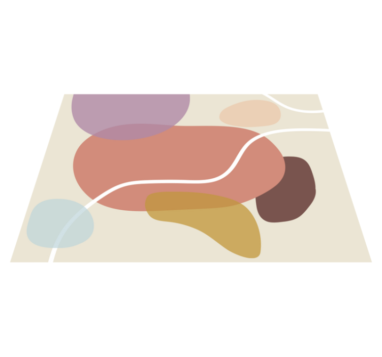 Vinyl Teppich modern organische formen - TenStickers