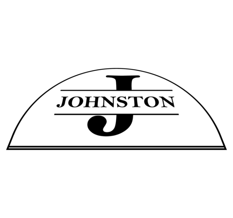 Vinylteppich Diele Großer brief mit familiennamen - TenStickers