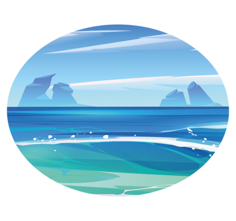 Vinyl Teppich Natur küstenruhe - TenStickers