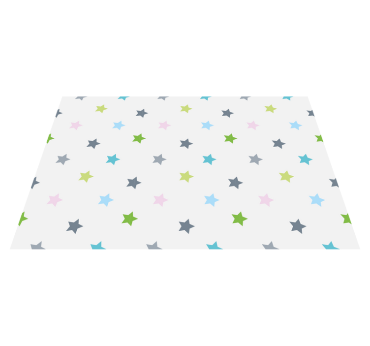 Vinyl Teppich Sterne minimalistische farben - TenStickers