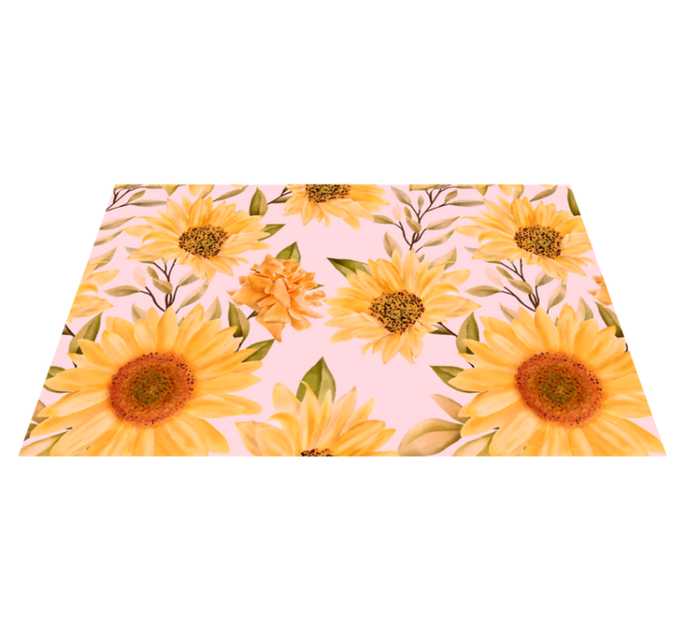 Vinyl Teppich Blumen sonnenblumen-blumenkonzept - TenStickers