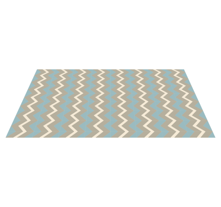 Vinyl Teppich gestreift chevron-motiv-stil - TenStickers
