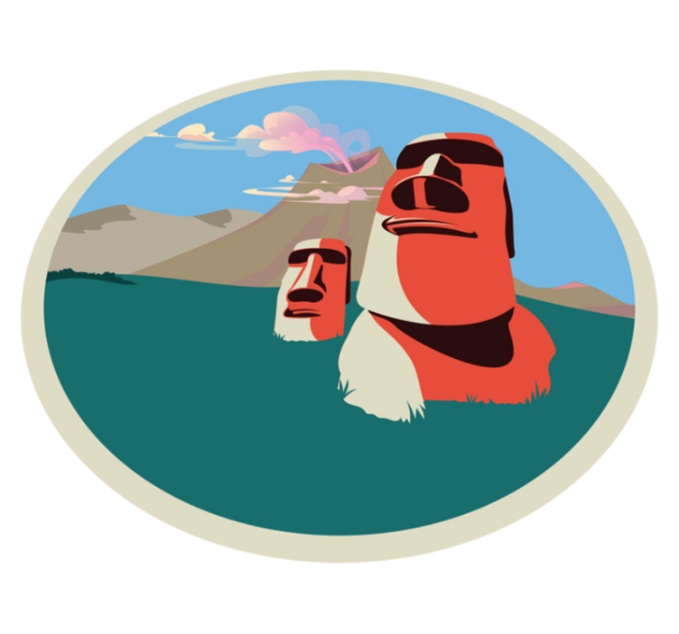 Vinylteppich Natur Vulkan reise in chile - TenStickers