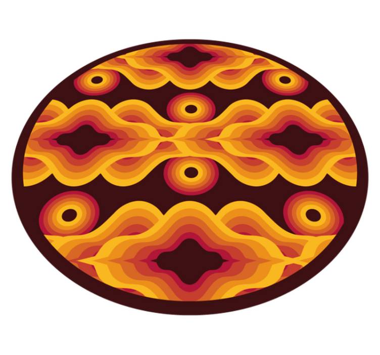 Vinyl Teppich Mosaik vintage-spiralmotiv - TenStickers