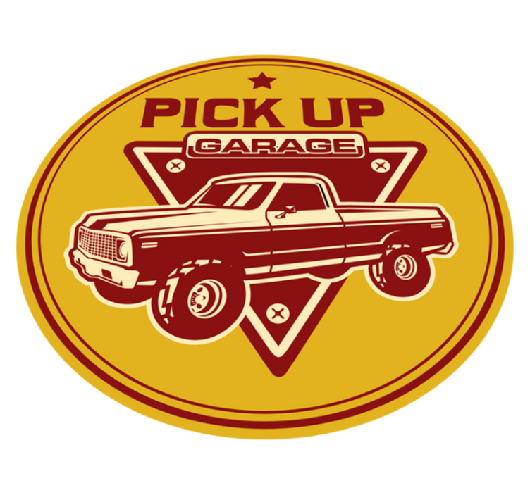 Vinylteppich Wohnzimmer Moderner pickup-truck - TenStickers