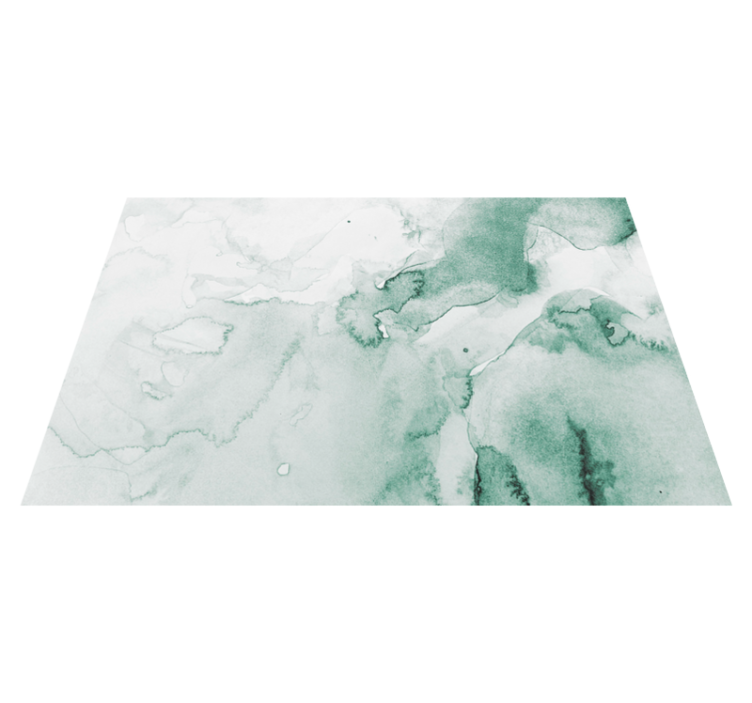 Vinyl Teppich Marmor weicher grüner wirbel - TenStickers