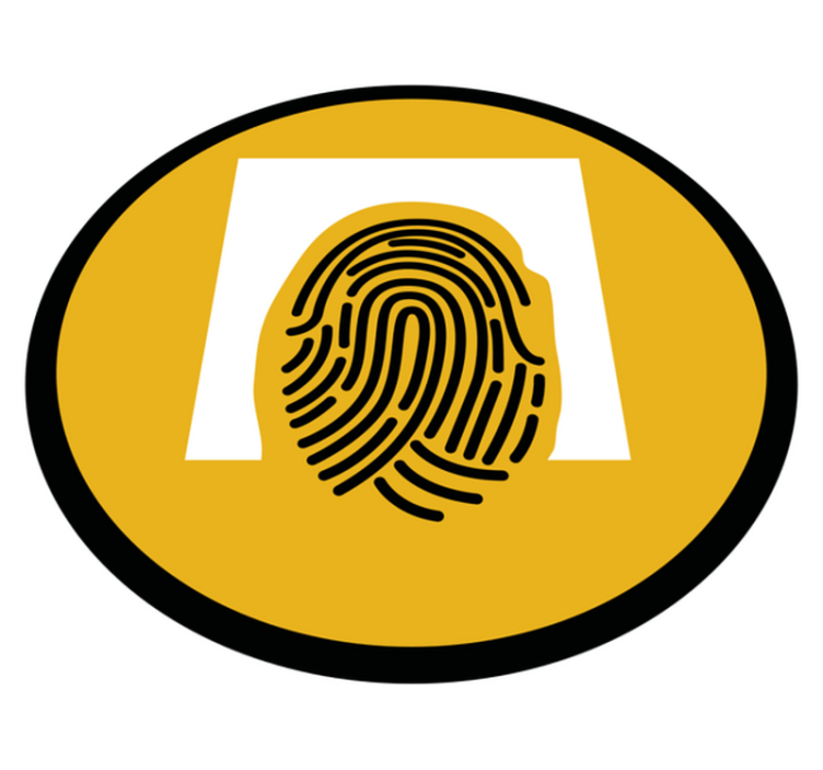 Vinyl Teppich Mosaik fingerabdruckmuster - TenStickers