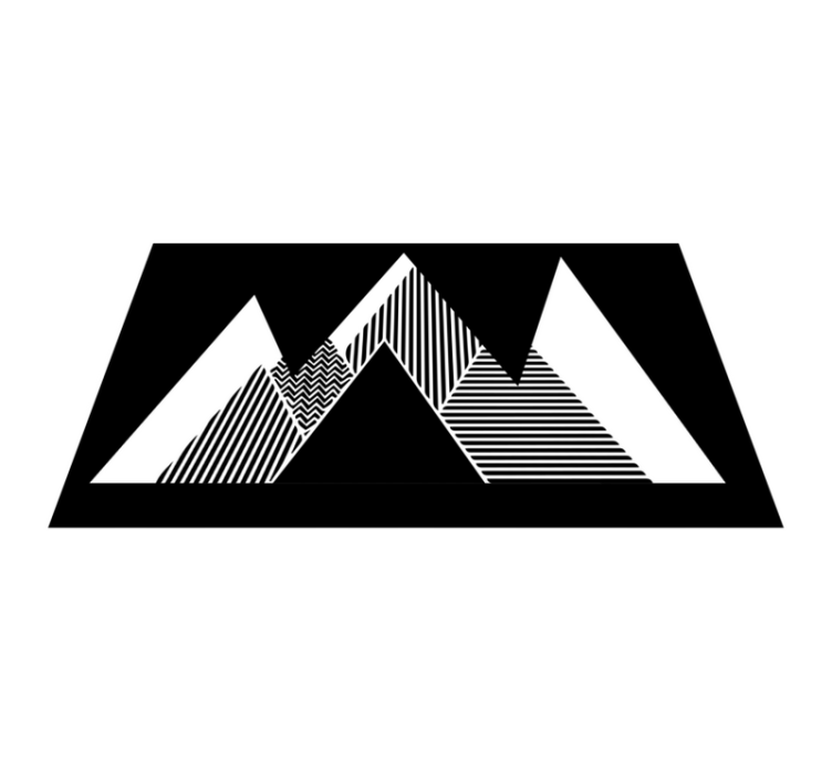 Vinyl Teppich geometrisch stylisches zickzack-muster - TenStickers