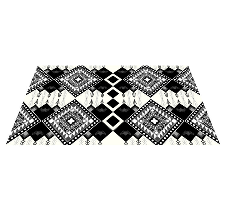 Vinyl Teppich ethnisch einfarbiges motiv - TenStickers