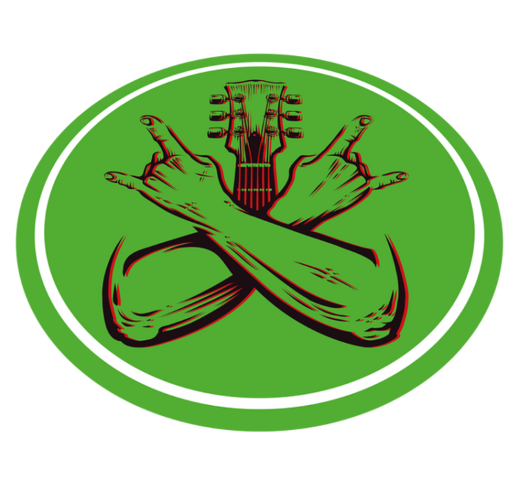 Vinyl Teppich rund schaukelgeste kunstwerk - TenStickers