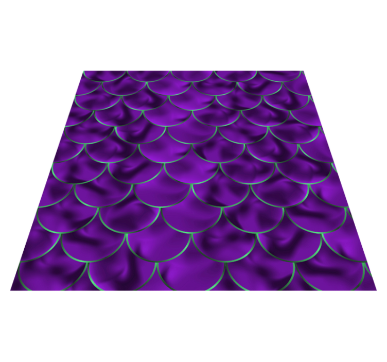 Vinyl teppich tiermuster meerjungfrauen-schuppenmotiv - TenStickers