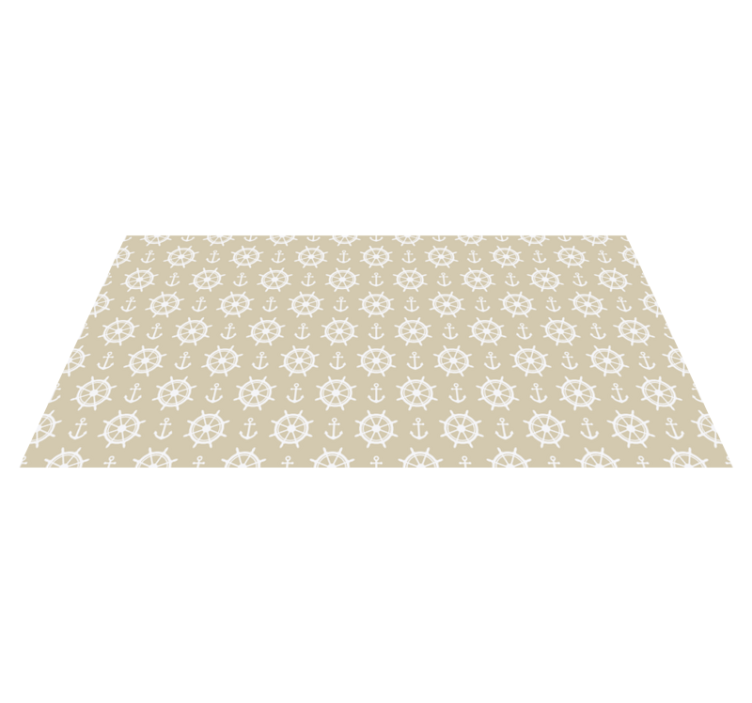 Vinyl Teppich Wohnzimmer maritimes kompassmotiv - TenStickers