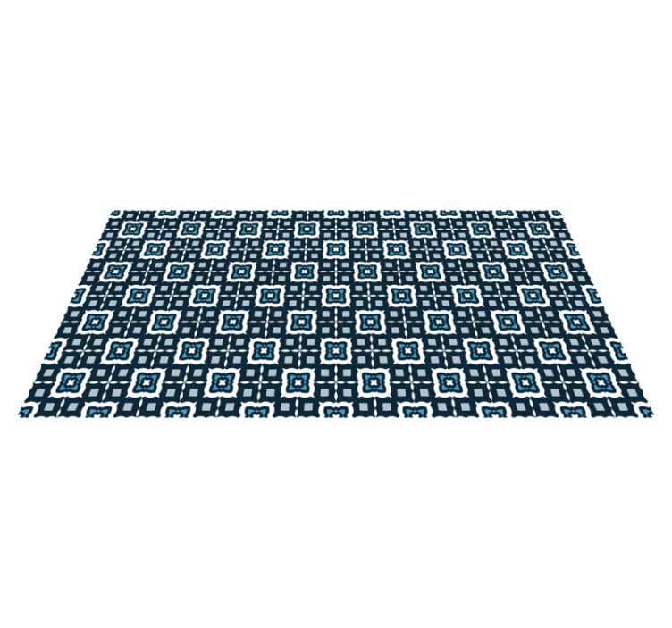 Vinyl Teppich Mosaik marineblaues farbmuster - TenStickers