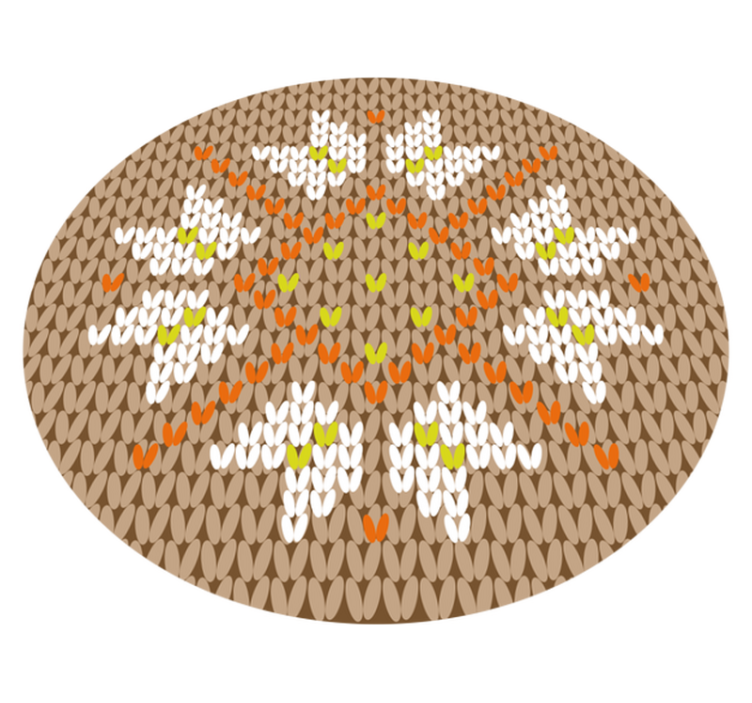 Vinyl Teppich Eingang floral dekorierten stil - TenStickers