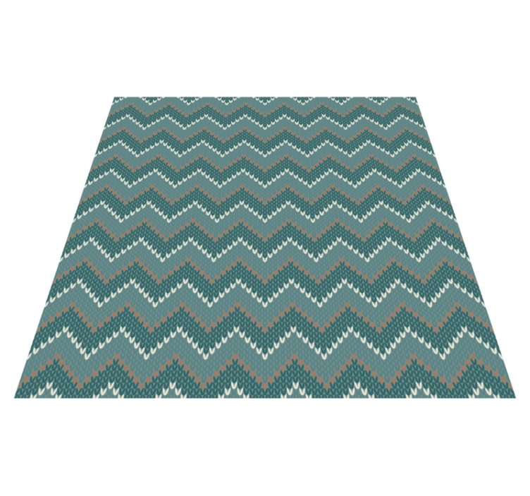 Vinyl Teppich ethnisch chevron-wellenmotiv - TenStickers