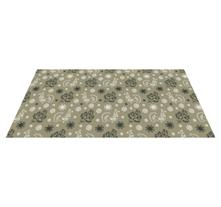 Vinyl Teppich mit Namen bezaubernde tiermotive - TenStickers