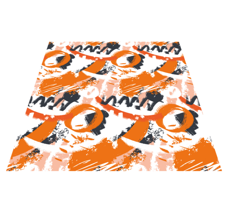 Vinyl Teppich modern abstrakte formen platzen - TenStickers