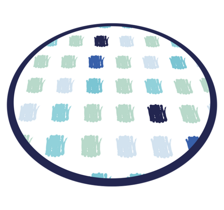 Vinyl Teppich minimalistisch blaue pinselstriche - TenStickers