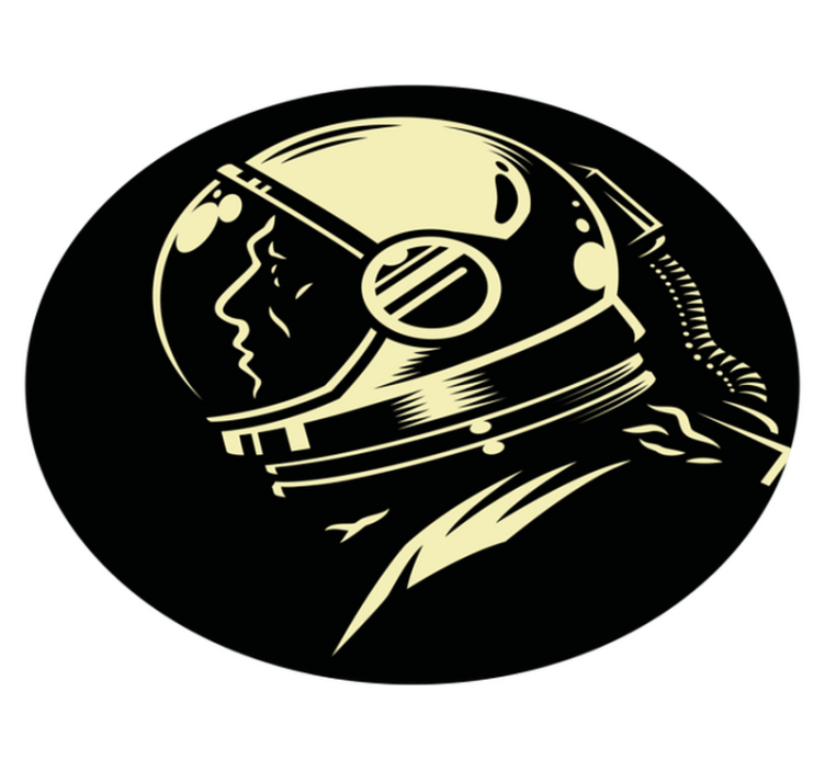 Vinylteppich Schlafzimmer Vintage monochromer kosmonaut - TenStickers