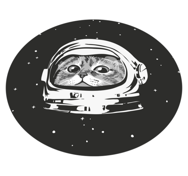 Vinyl Teppich Kinder weltraumkatzen-abenteuer - TenStickers