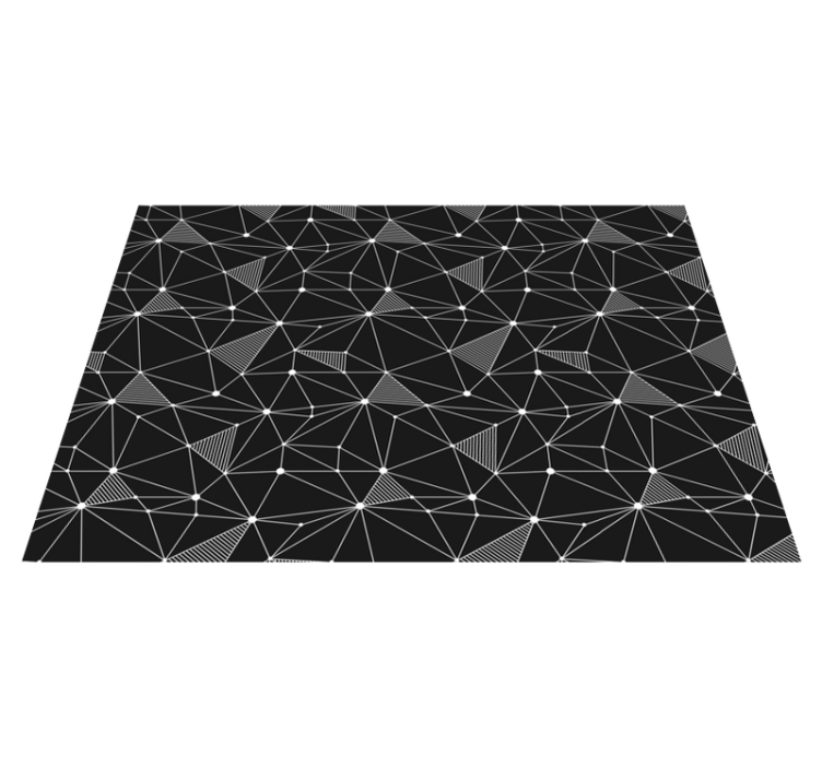 Vinyl Teppich geometrisch kräftige geometrische formen - TenStickers