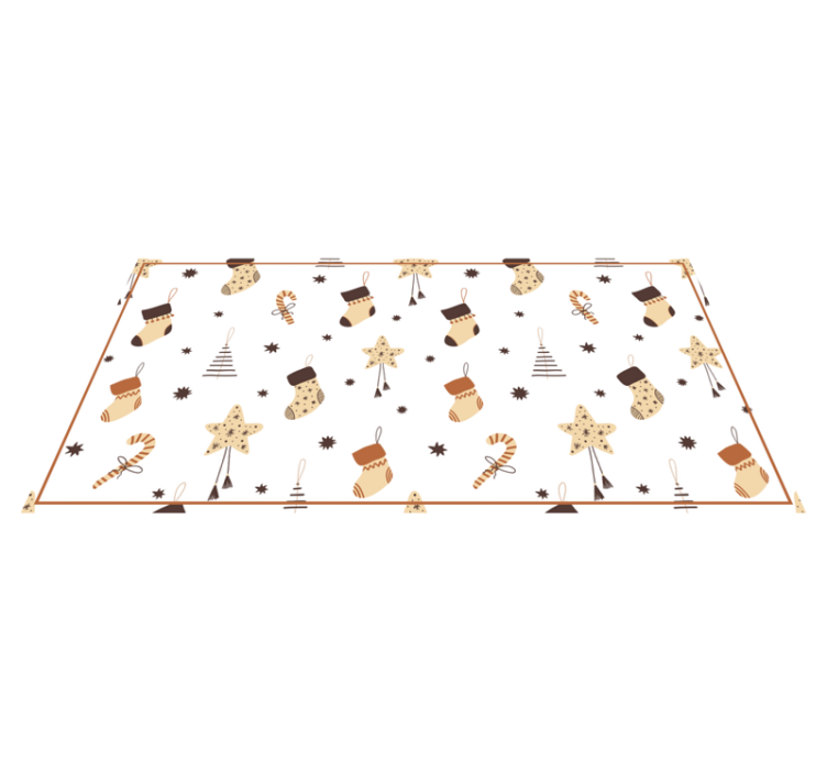 Vinyl Teppich Weihnachten weiße feiertagsfeiern - TenStickers