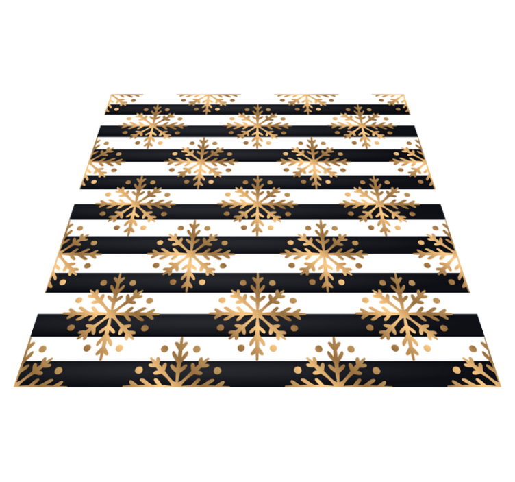 Vinyl Teppich Weihnachten elegantes schneeflockenmuster - TenStickers