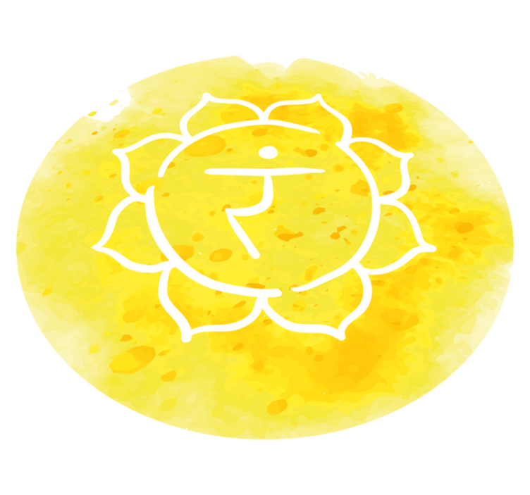 Vinylteppich modern Solarplexus-chakra-symbol - TenStickers