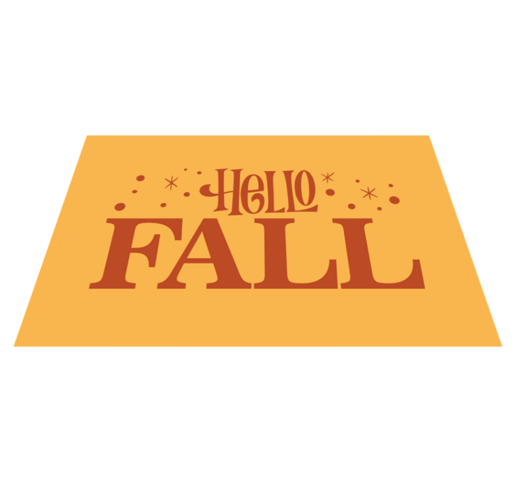 Vinyl Teppich Spruch willkommen herbststimmung - TenStickers