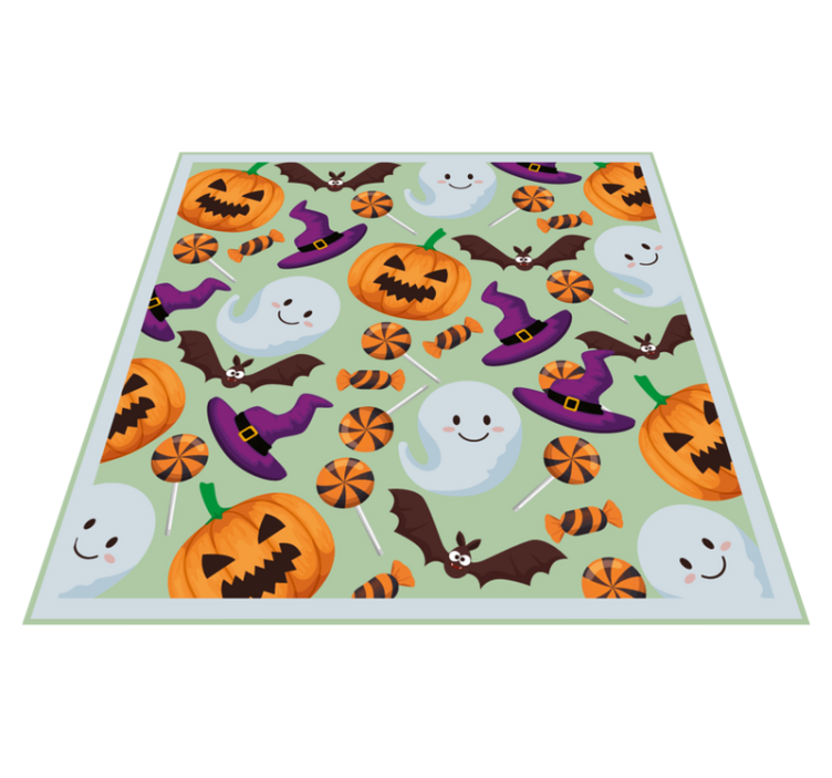 Vinyl teppich halloween fröhliche halloween stimmung - TenStickers