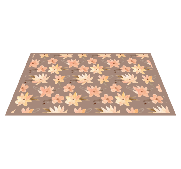 Vinyl Teppich Blumen blumenmotiv-array - TenStickers