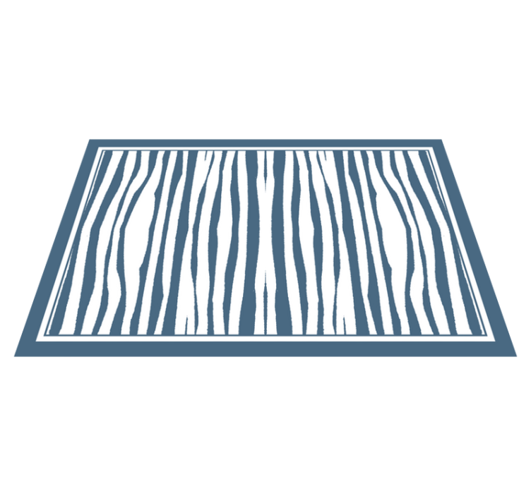 Vinylteppich modern Blau gestreift "hampton-style" - TenStickers