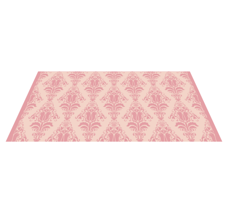 Vinyl Teppich Eingang elegantes rosa motiv - TenStickers