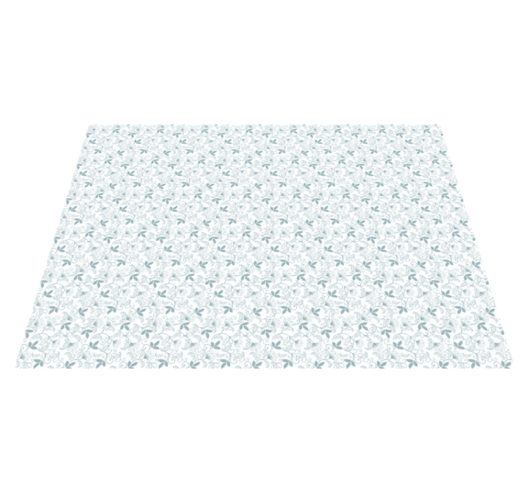 Vinyl Teppich Blumen elegantes blumenmuster - TenStickers