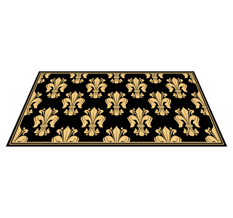 Vinyl Teppich Wohnzimmer elegantes fleur-de-lis-muster - TenStickers