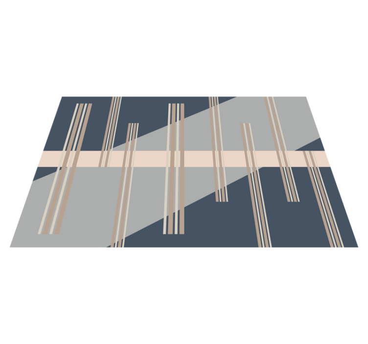 Vinyl Teppich gestreift gestreifte Ästhetik - TenStickers