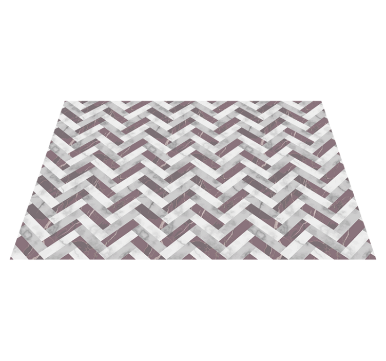 Vinyl Teppich geometrisch chevron-muster-overlay - TenStickers