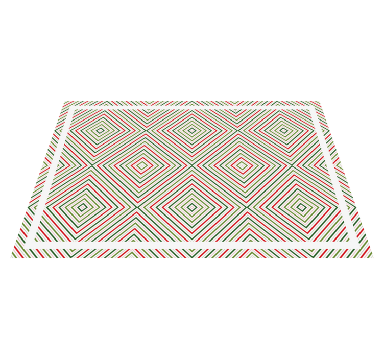 Vinyl Teppich geometrisch geometrisches rautenmuster - TenStickers